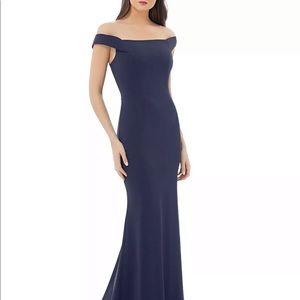 Carmen Marc Valvo Infusion Off the Shoulder Gown